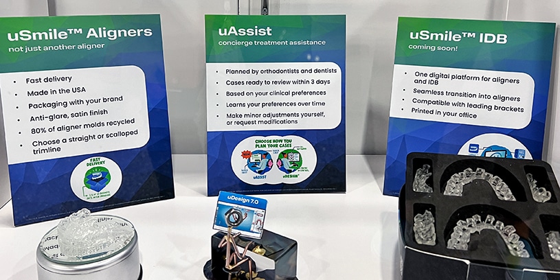 Illustrated marketing materials tied in to a trade show booth design